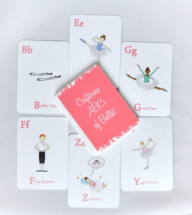 PDF Printable Abcs of Ballet Flashcards - DIY Craft Kit - Party Favor ...