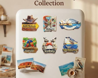 Imán de resina 3D personalizado, regalo para el hogar en Melbourne, decoración para el hogar en Melbourne, imán de viaje personalizado, placa de la Ópera de Sídney, imán para nevera