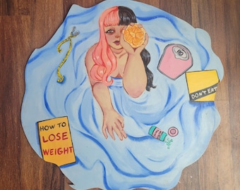 Melanie Martinez Orange Juice Inspired Painting
