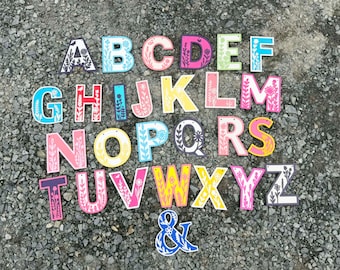 Custom Floral Alphabet Letters: Nature-Inspired Wall Decor, Nursery Initials