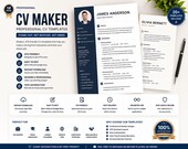 Professional Resume Template | ATS Friendly CV Design | Editable Job Application Layout | Instant Download
