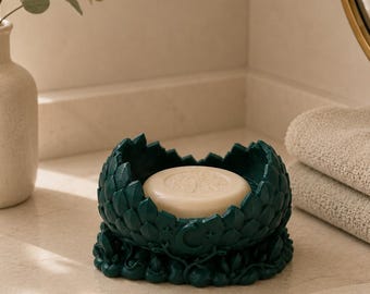Jabonera con forma de luna / Bandeja para joyas con forma de luna creciente / Soporte para cristales / Decoración gótica para el baño