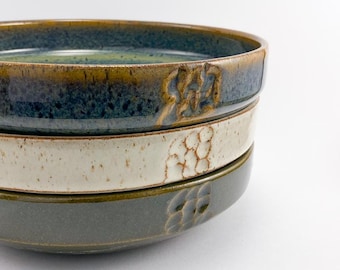 Pasta Plate - Handmade Stoneware Minimal Dinnerware - 20cm