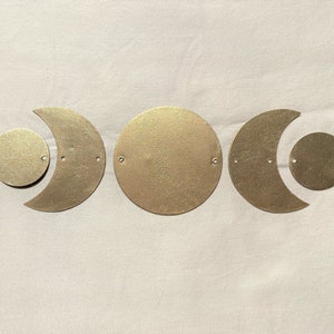Mond Phase Formen - DIY Hellgold Metall Mond Formen - Für Handwerk, Dekor, DIY-Projekte