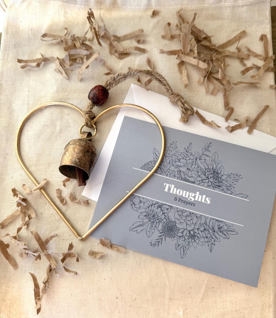 Sympathy Gift Bag W/ THOUGHTS & PRAYERS Card - We Ship to Your Loved ...