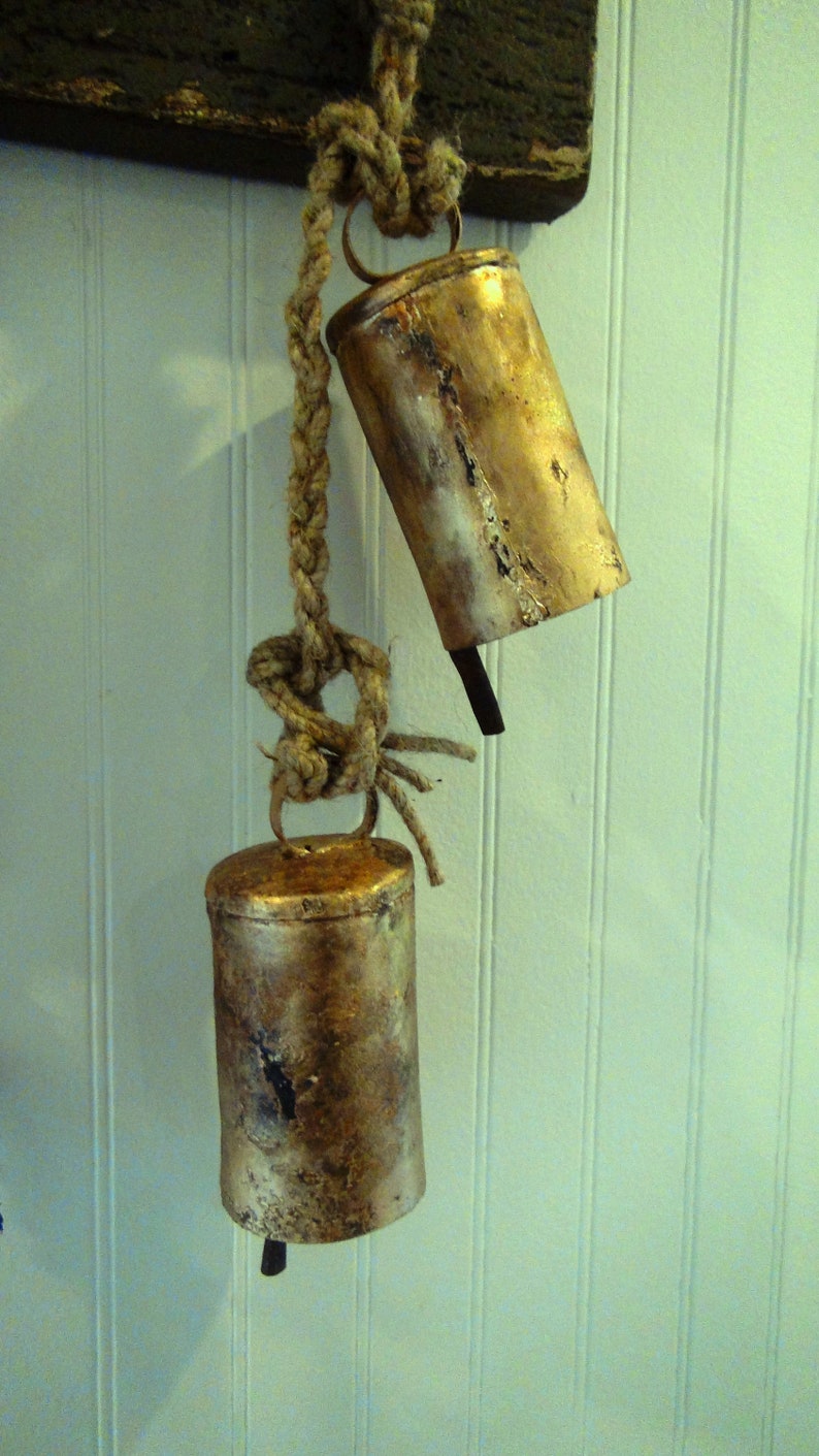 HARMONY BELLS in Rustic Gold2 Big 4.5 with Metal Ringer Etsy