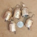 ANGEL Bells-5 Handmade RUSTIC Gold- 1 3/4 Inch-Sheet Metal Bells-Great for Craft Projects-Make Wind Chimes, Wreaths, Door Bells 