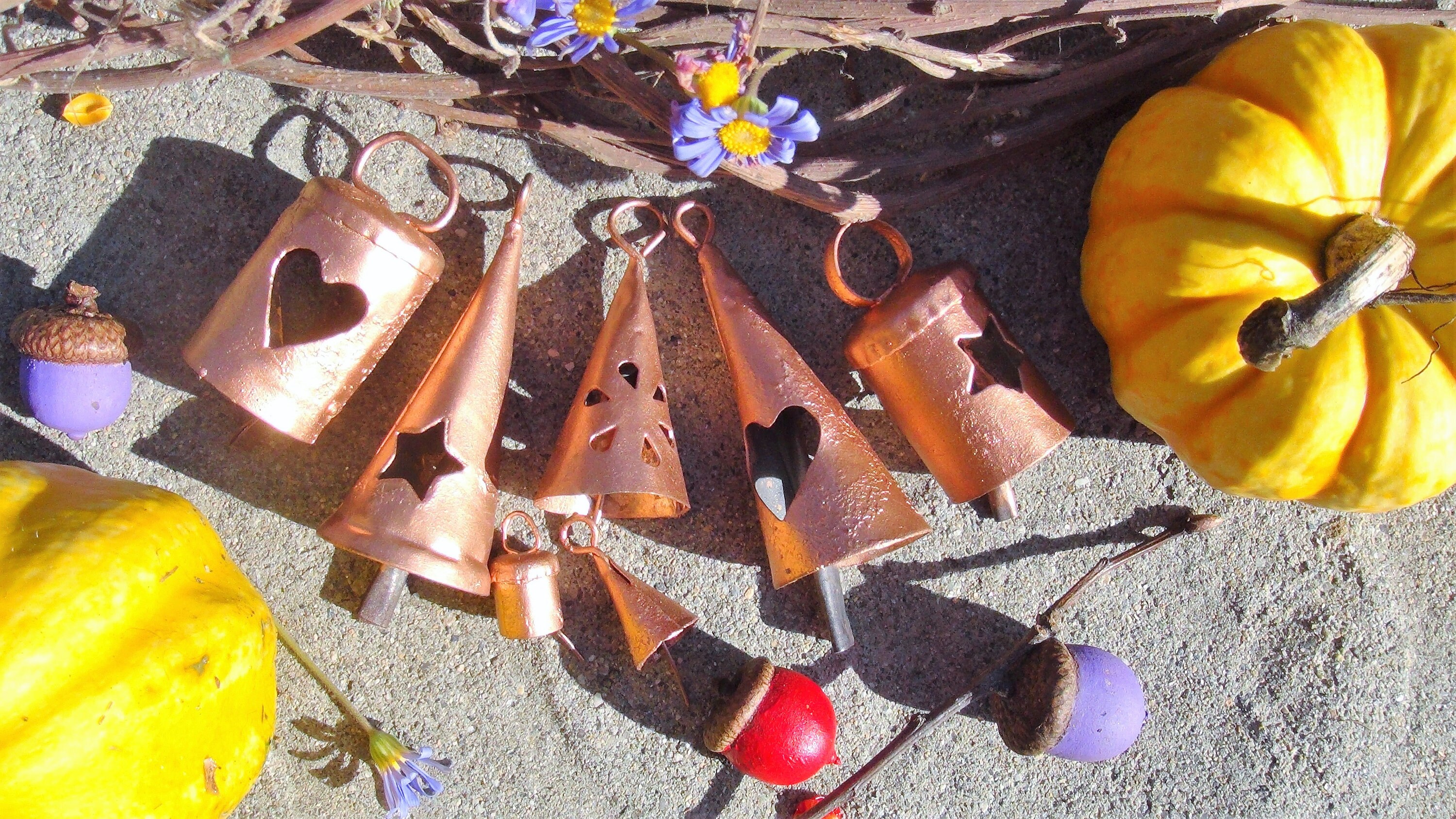 COPPER Painted BELLS Variety PackSample 7 of Our Popular Etsy