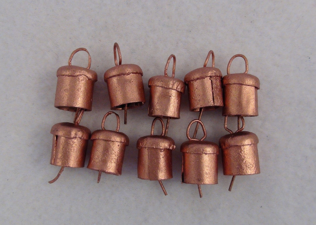12 Small Brass Copper Wind Chimes Bells Charm for DIY Projects 1.5