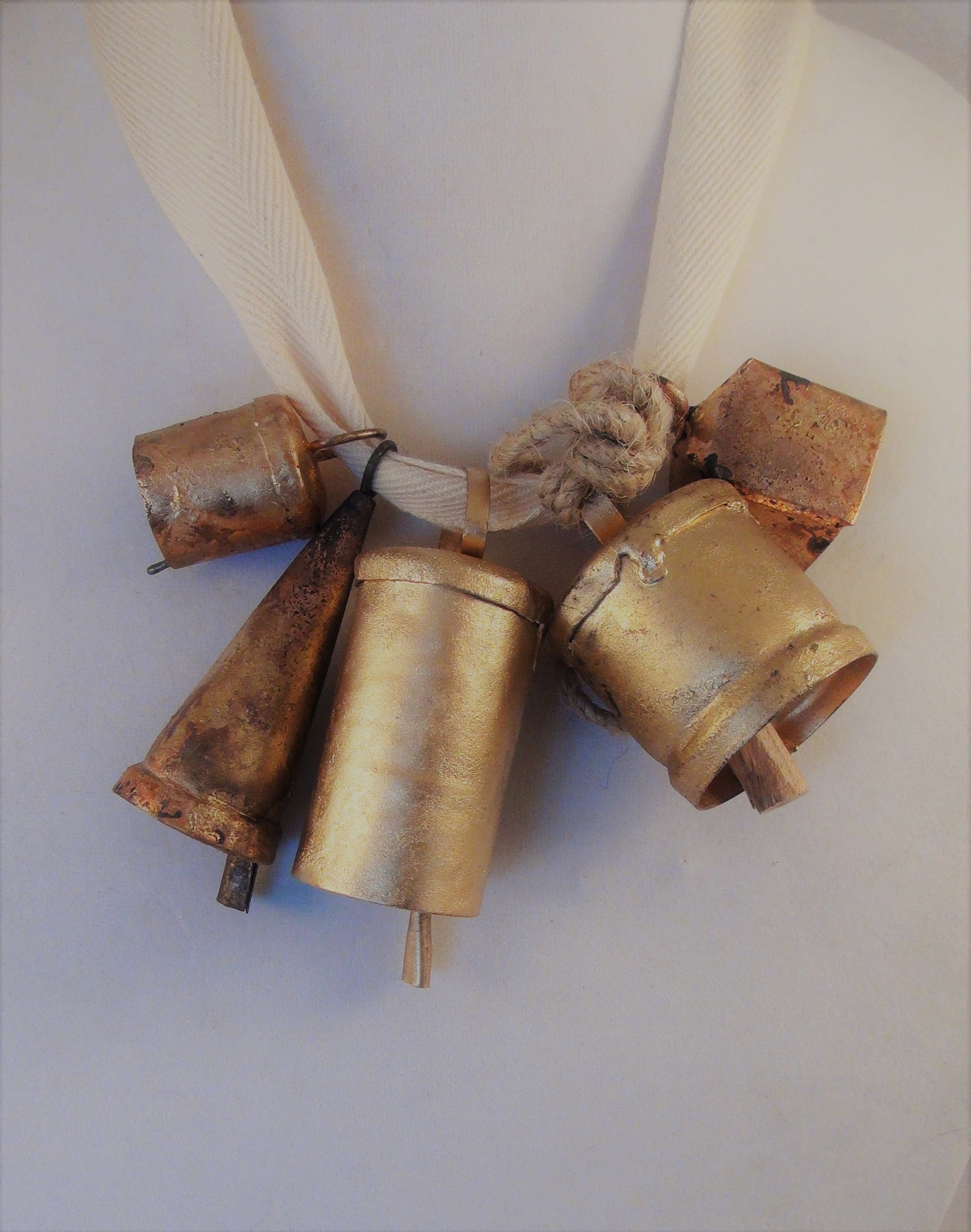 GOLD BELL SAMPLER-5 Bells-various Sizes for Craft Projects-sweet ...