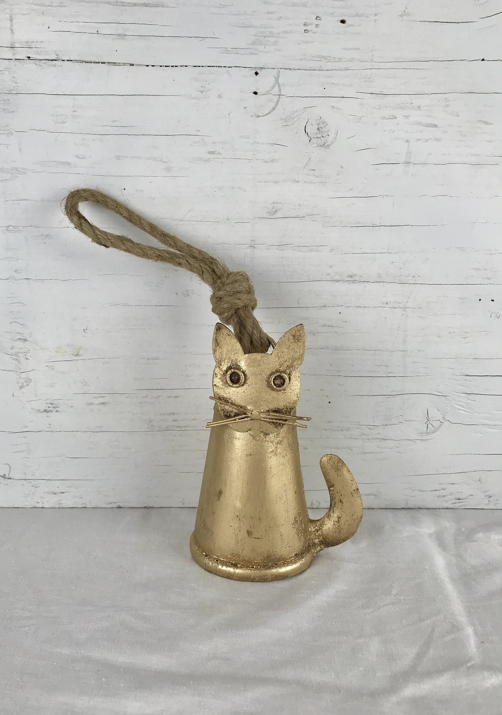 Mr. Meowsur CAT BELL in Gold Rustic Farmhouse Style - Adorable Ringing ...