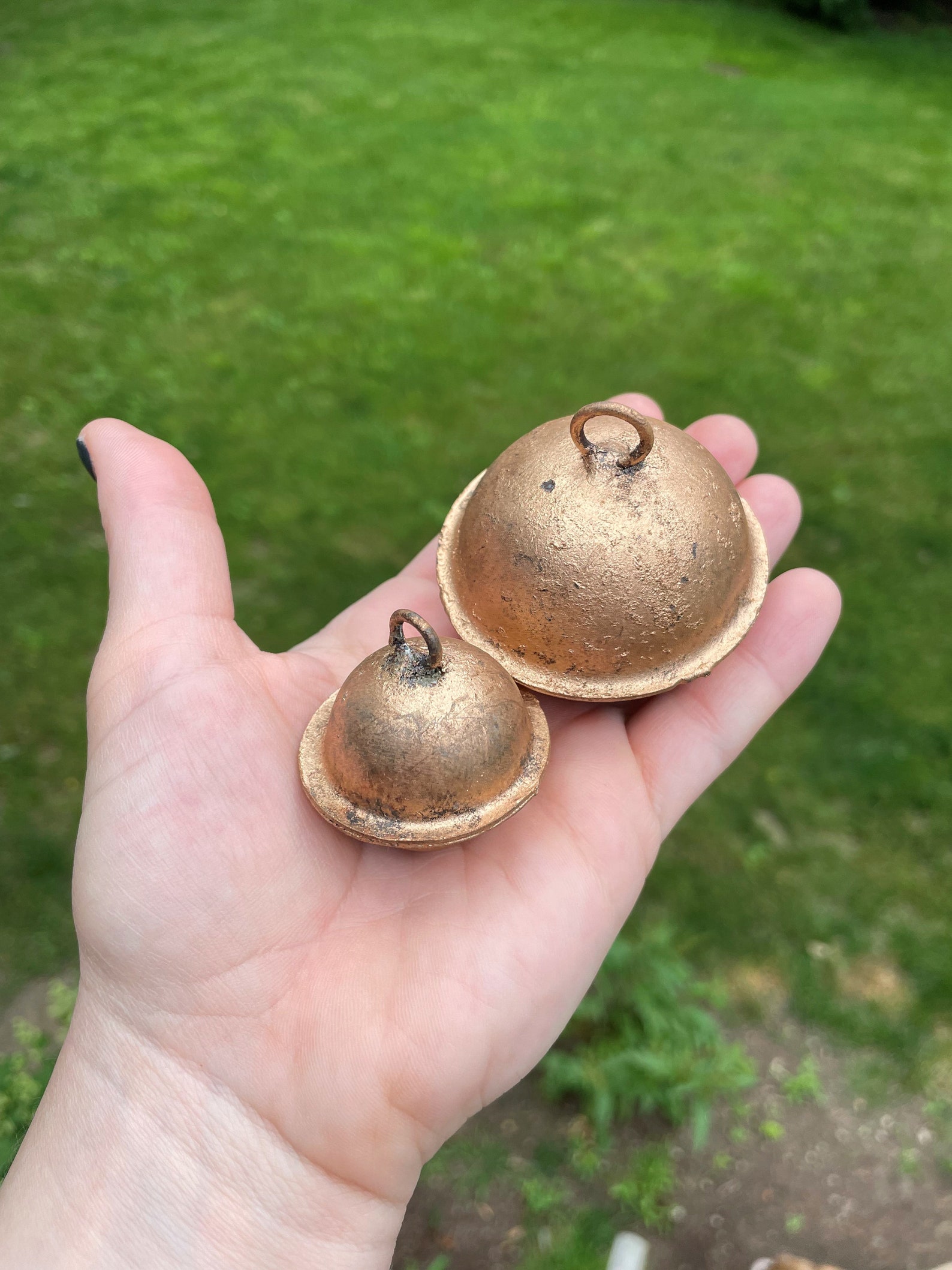 Jingle Bells Rustic Gold Bells in Four Sizes for Christmas Etsy