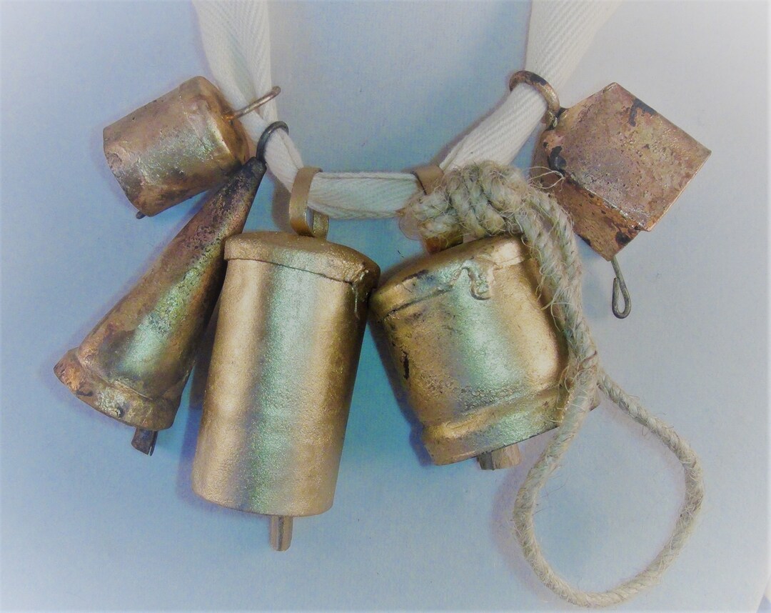 GOLD BELL SAMPLER-5 Bells-various Sizes for Craft Projects-sweet ...