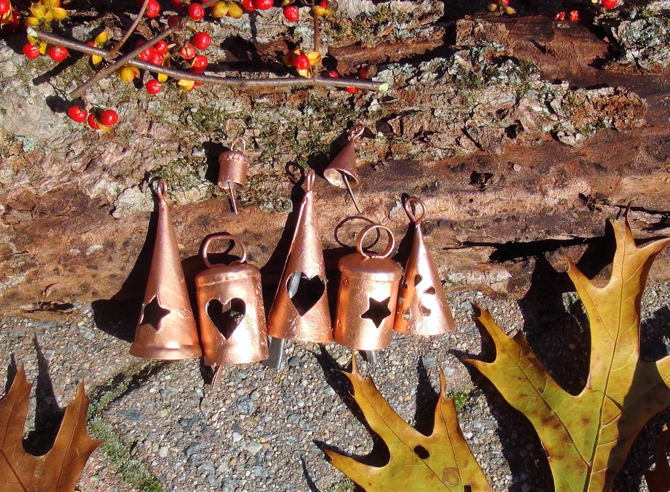 COPPER Painted BELLS Variety PackSample 7 of Our Popular Etsy