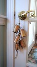 OLD WORLD Bells in Rustic Gold-5 Beautiful 2 7/8' Bells - For Wind Chimes, Weddings, Wreaths, Mantle, Crafts, Wall Hangings, Macramé, Garden 