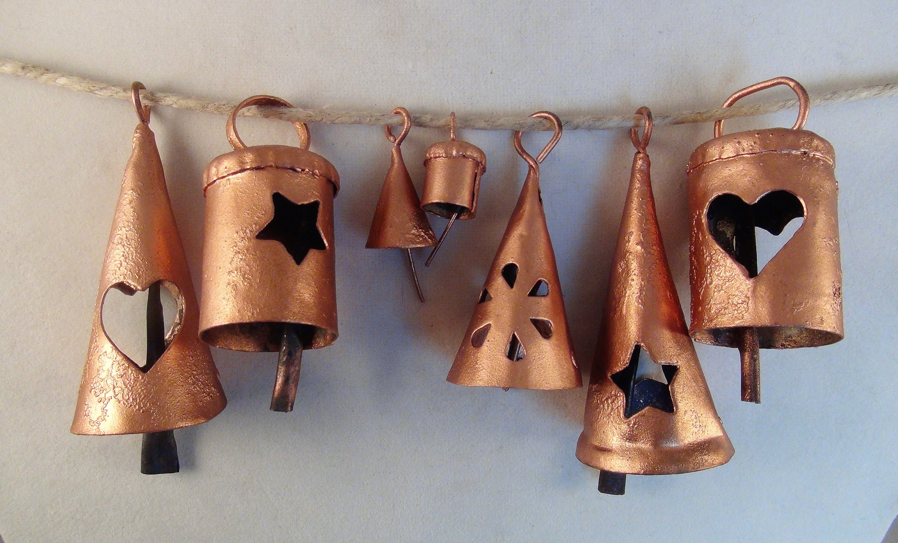 COPPER Painted BELLS Variety PackSample 7 of Our Popular Etsy