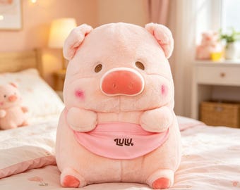 Cute Pink Pig Plush Toy – Soft Farm Animal Stuffed Pig for Kids & Cozy Home Decor Pink Pig Plush Doll, Animal Stuffed Toy, Childerns Gifts