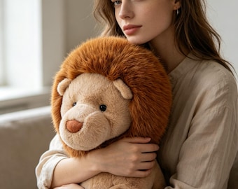 Soft Plush Lion Toy: Cozy Nursery Decor, Comforting Stuffed Animal Companion
