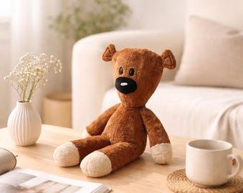 Mr Bean Teddy Bear Plush Toy: Soft Stuffed Animal Companion for Kids Adults