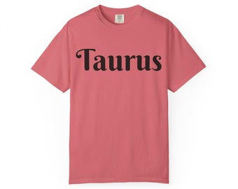 Taurus script zodiac T-shirt | Astrology Tee