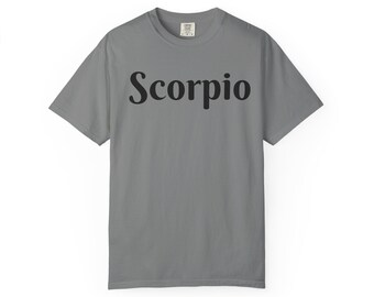 Scorpio script zodiac T-shirt | Astrology Tee
