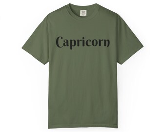 Capricorn script zodiac T-shirt | Astrology Tee
