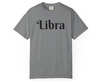 Libra script zodiac T-shirt | Astrology Tee
