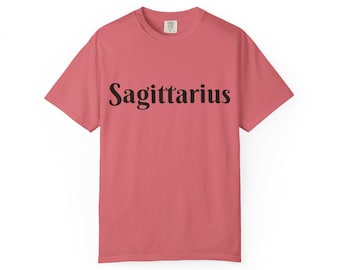 Sagittarius script zodiac T-shirt | Astrology Tee