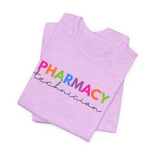 -shirt Technicien en pharmacie | Script néon