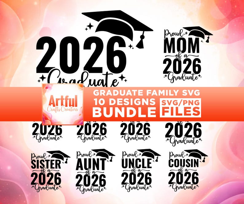 Momma Pattern Svg 2026 Graduation Family SVG Bundle, Proud Mom/dad/family Designs (SVG ...