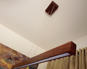 Custom Wire Spacing for Linear Chandelier