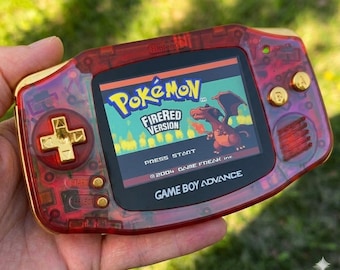 Ruby Red Gameboy Advance [Retromodded]