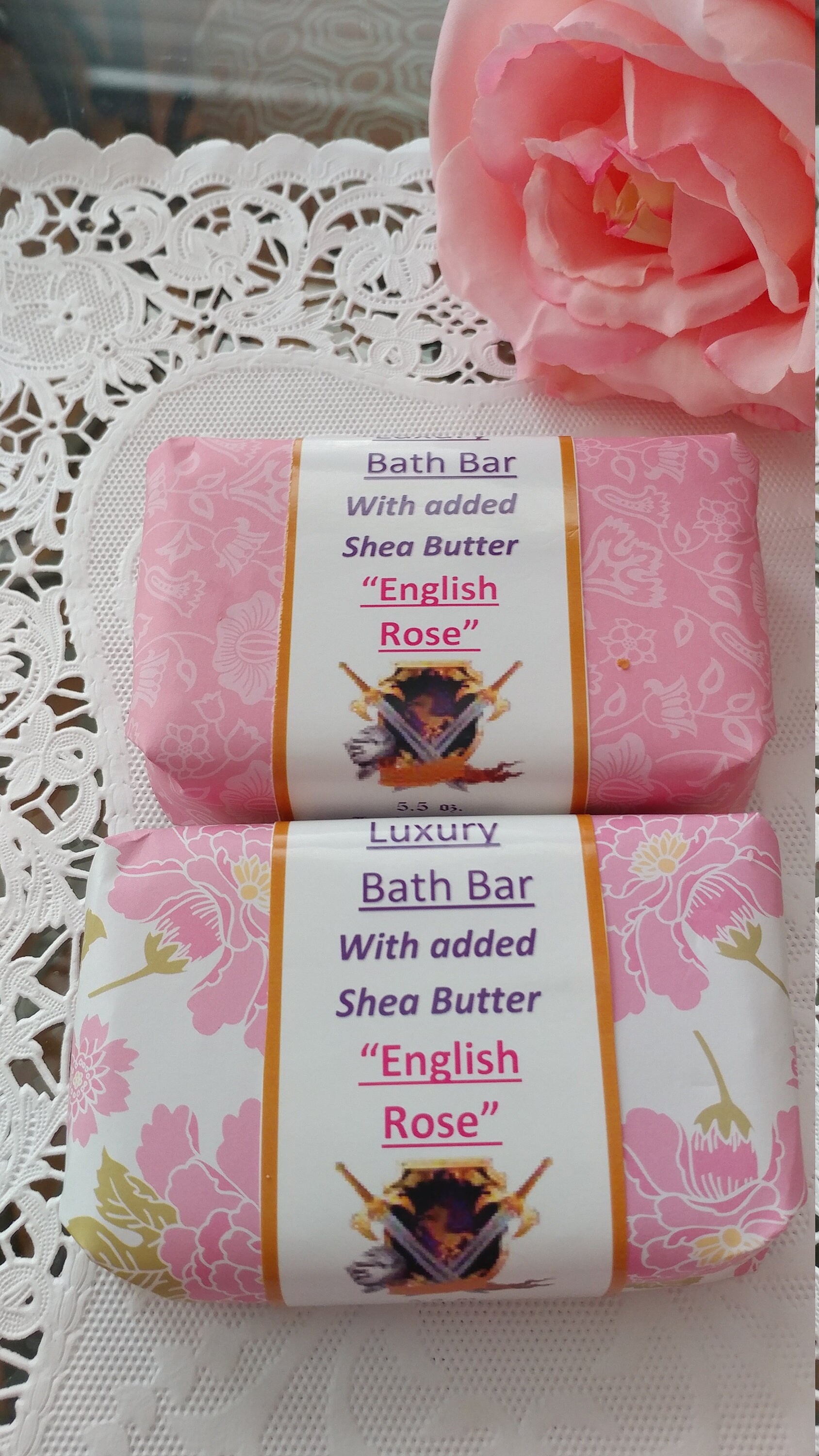 English Rose Luxury Bath Soap With Shea Butter Etsy