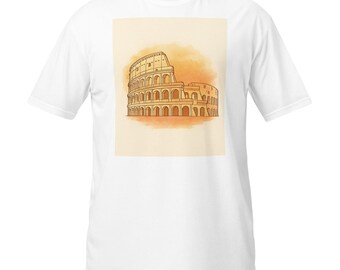 Colosseum T-Shirt, Rome Ancient Architecture Vintage Travel Art Tee