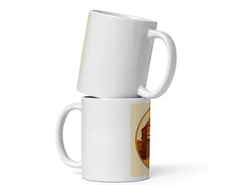 Pantheon Roma Mug, Ancient Rome Classical Architecture Vintage Coffee Cup