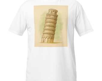 Tower of Pisa T-Shirt, Leaning Tower Italy Vintage Travel Souvenir Tee