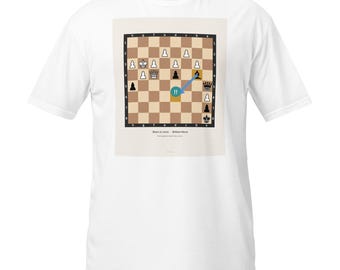 Bishop d6 Chess T-Shirt, Brilliant Move Chess Puzzle Gift Tee