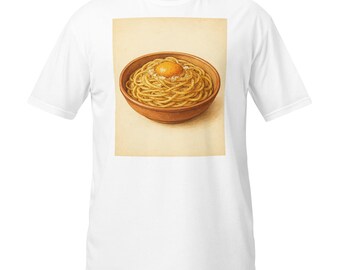 Pasta Carbonara T-Shirt, Italian Food Lover Vintage Kitchen Art Tee