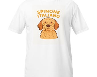 Spinone Italiano T-Shirt, Italian Dog Cute Cartoon Funny Tee