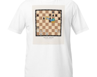 Knight f5 Chess T-Shirt, Brilliant Move Chess Puzzle Gift Tee