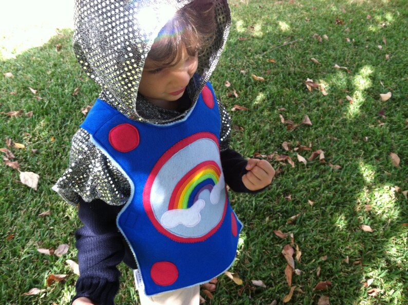Knight's Sparkly Chain Mail Hood Halloween Costume Kid Etsy