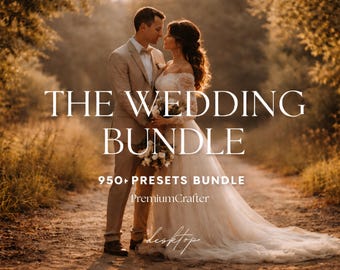 900+ Wedding Lightroom Preset Bundle, Engagement Presets, Editorial Film Presets, Photographer Presets for Wedding & Portrait Photography