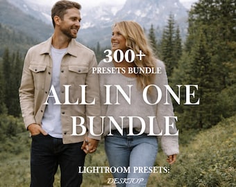 300+ LIGHTROOM Presets Bundle - Mobile Presets & Desktop Photo Filters, Natural Portrait Presets, Dark, Black Moody Presets for Lightroom