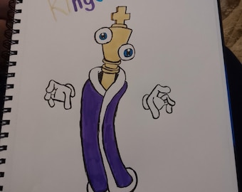 Kinger Character Art: Il Circo Digitale - Disegno a matita e pennarello