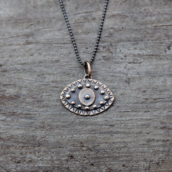 Bronze Protective Eye pendant