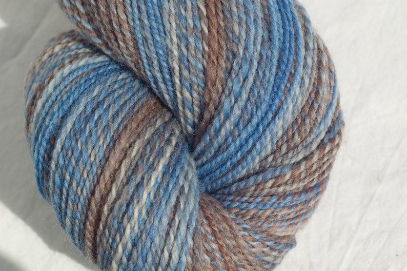 4oz in Winter Is Coming Hand dyed Falkland wool top