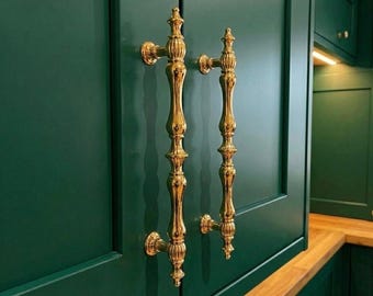 Tirador de armario de lujo en oro y negro, pomo metálico para cajón, herrajes de cocina de estilo rústico vintage, tirador de armario, tirador de mueble.