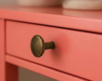 Tirador de armario vintage, tirador de cajón dorado antiguo, tirador de cómoda rústico, herrajes para muebles de granja, pomo de cocina