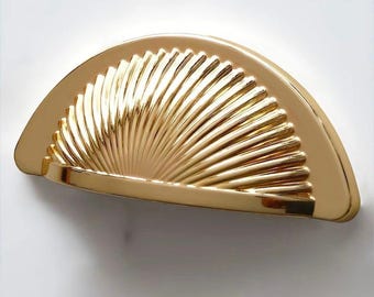Tirador de copa vintage de 64 mm, tirador de cajón de media luna, tirador de metal para armario de cocina, pomo para cómoda, herrajes rústicos de granja.