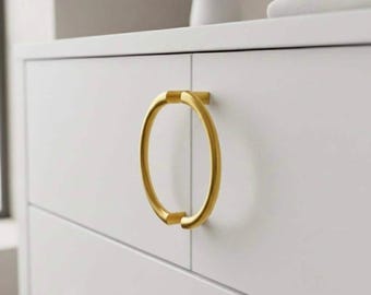 Tiradores de armario de media luna, tiradores de cajón metálicos modernos, tiradores de cocina en forma de C, pomos de muebles cromados en oro y negro.